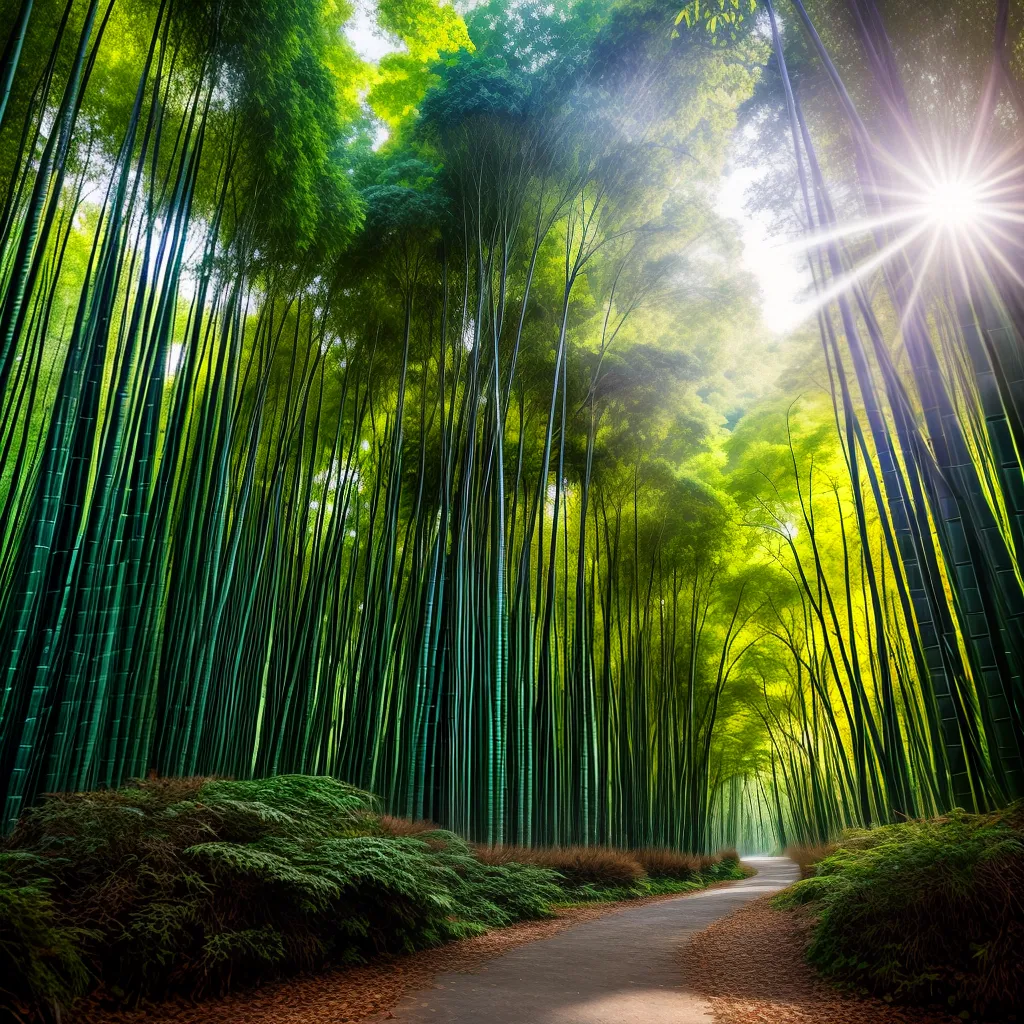 Sonhos na Selva: Decifrando os Segredos das Florestas de Bambu 2 Fotos floresta bambu sol moss passaros
