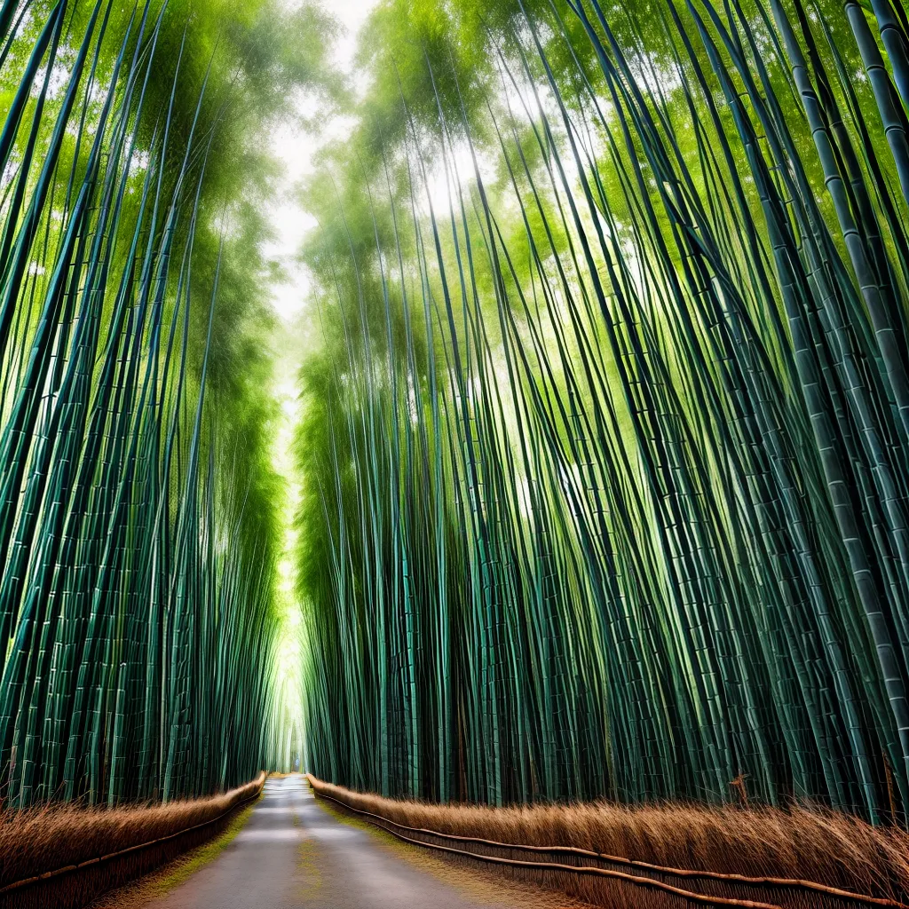 Sonhos na Selva: Decifrando os Segredos das Florestas de Bambu 4 Fotos floresta bambu verde magica