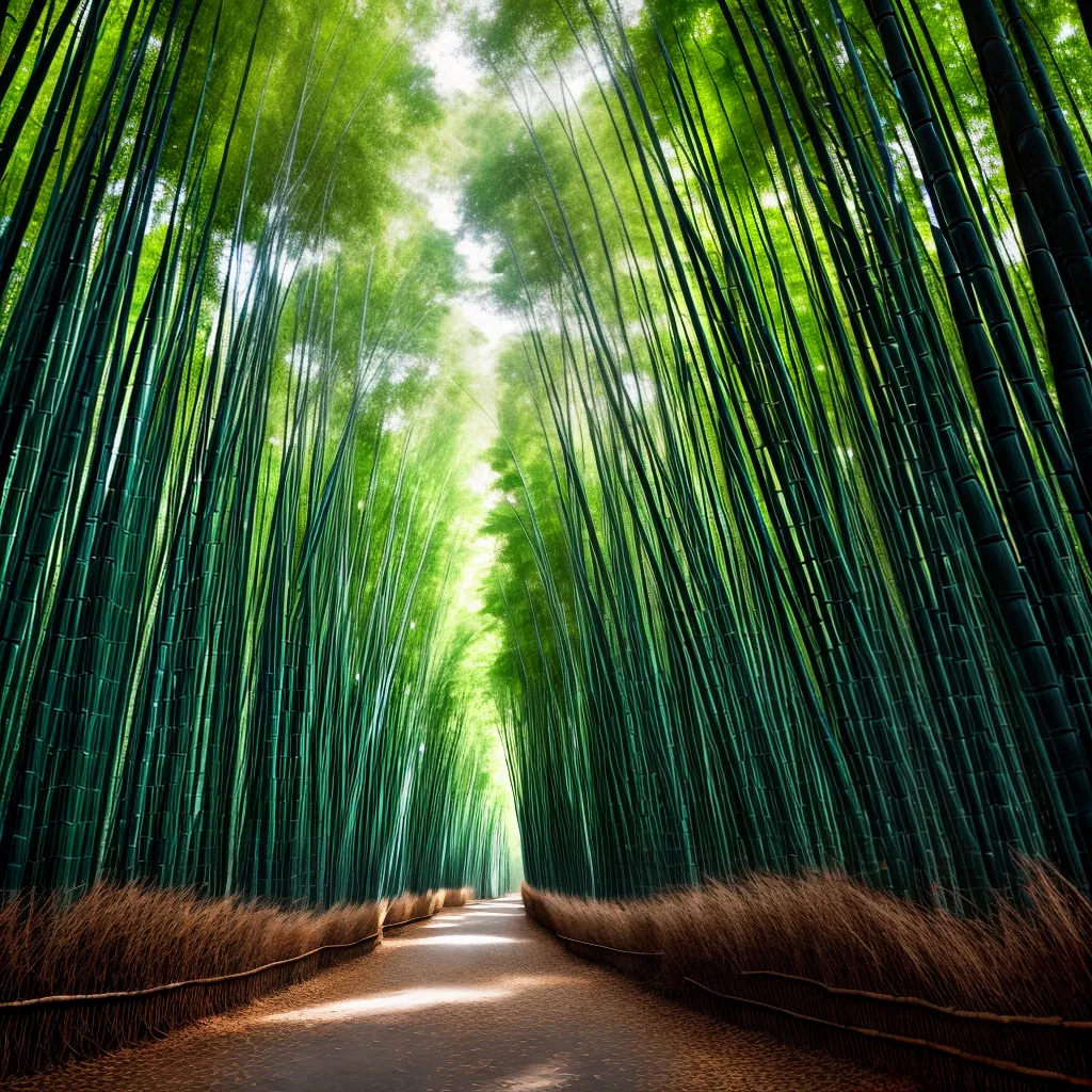 Sonhos na Selva: Decifrando os Segredos das Florestas de Bambu 5 Fotos floresta bambu verde misterio