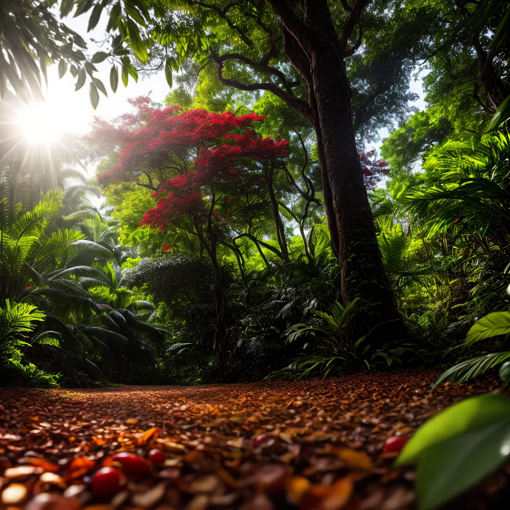 Fotos floresta brasileira frutas coloridas