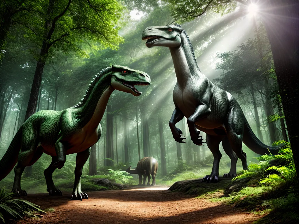 Desvende os Mistérios dos Sonhos com Dinossauros Herbívoros 5 Fotos floresta dinossauro herbivoro grazando