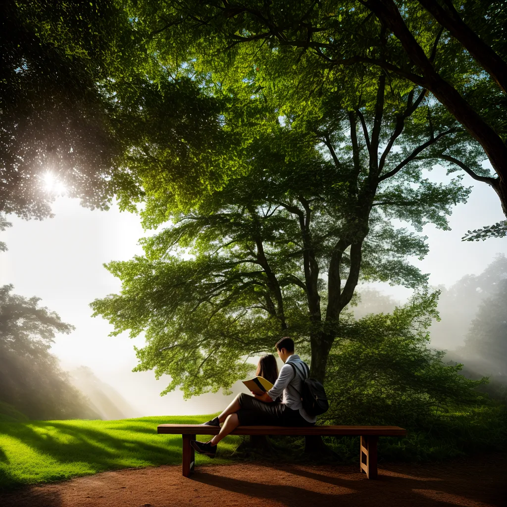 Fotos floresta encantada pessoa leitura luz