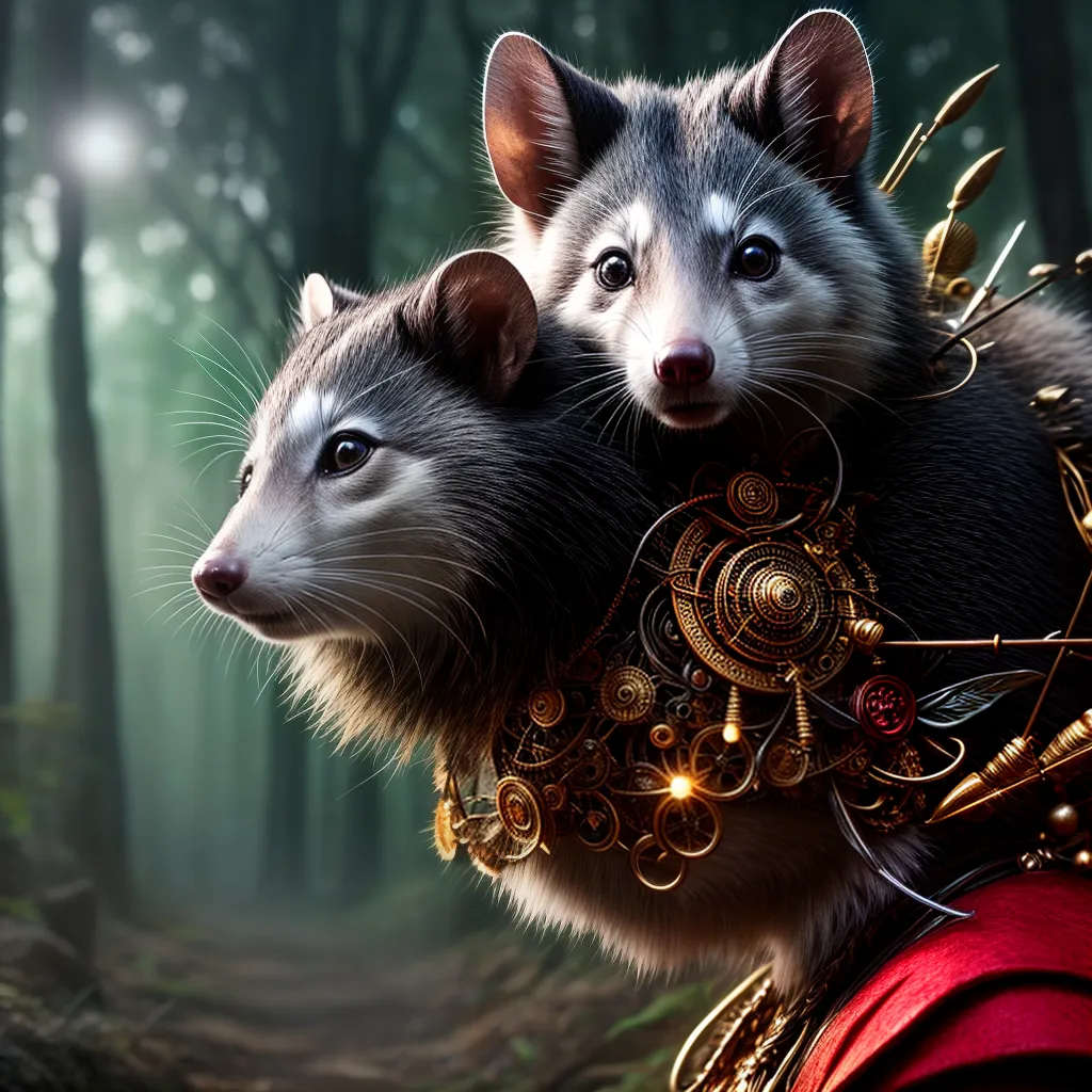 Descubra o fascinante significado de sonhar com Gambáautômatos 4 Fotos floresta luar opossum automato