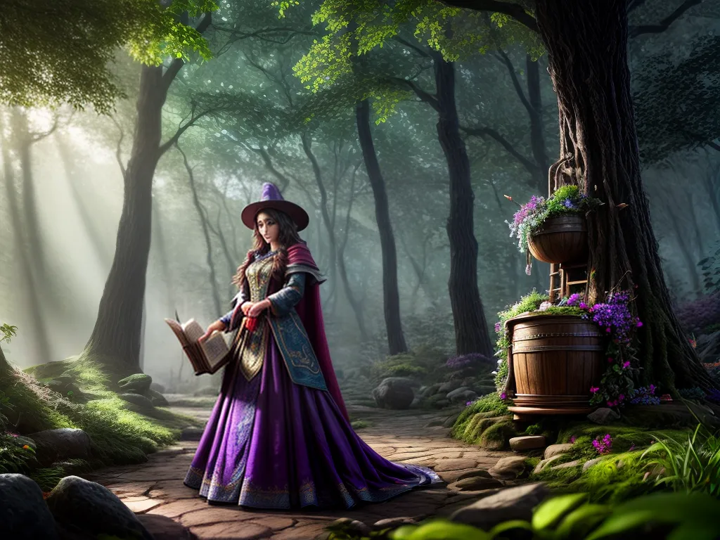 Sonhar com Feitiços e Bagunças Gigantes 4 Fotos floresta magica caldeirao livro magia