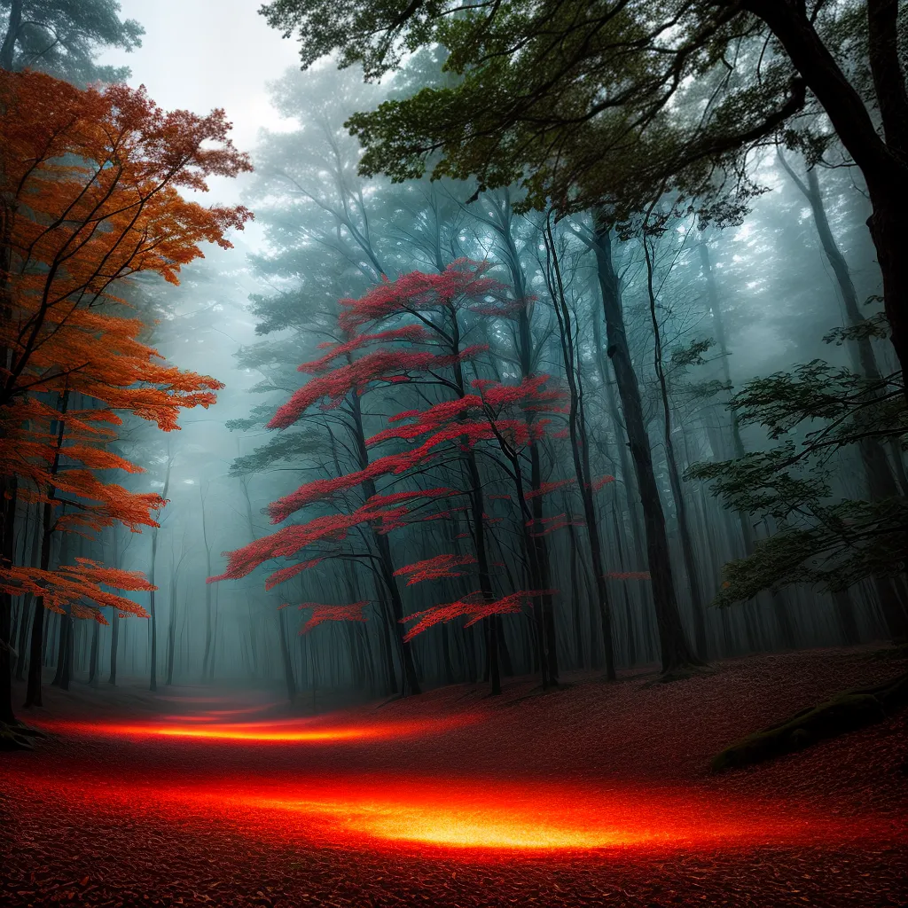 Título 4: O Simbolismo dos Sonhos de Incêndio e Magia Desvendado 3 Fotos floresta magica chamas encanto