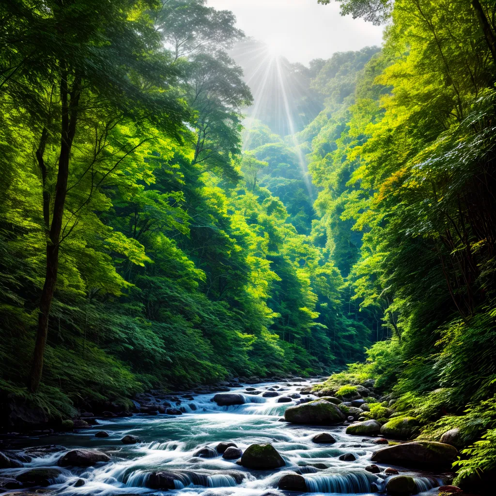Significado de Sonhar com Meio Ambiente: Conecte-se com a natureza dos seus sonhos 5 Fotos floresta magica sol flora rio