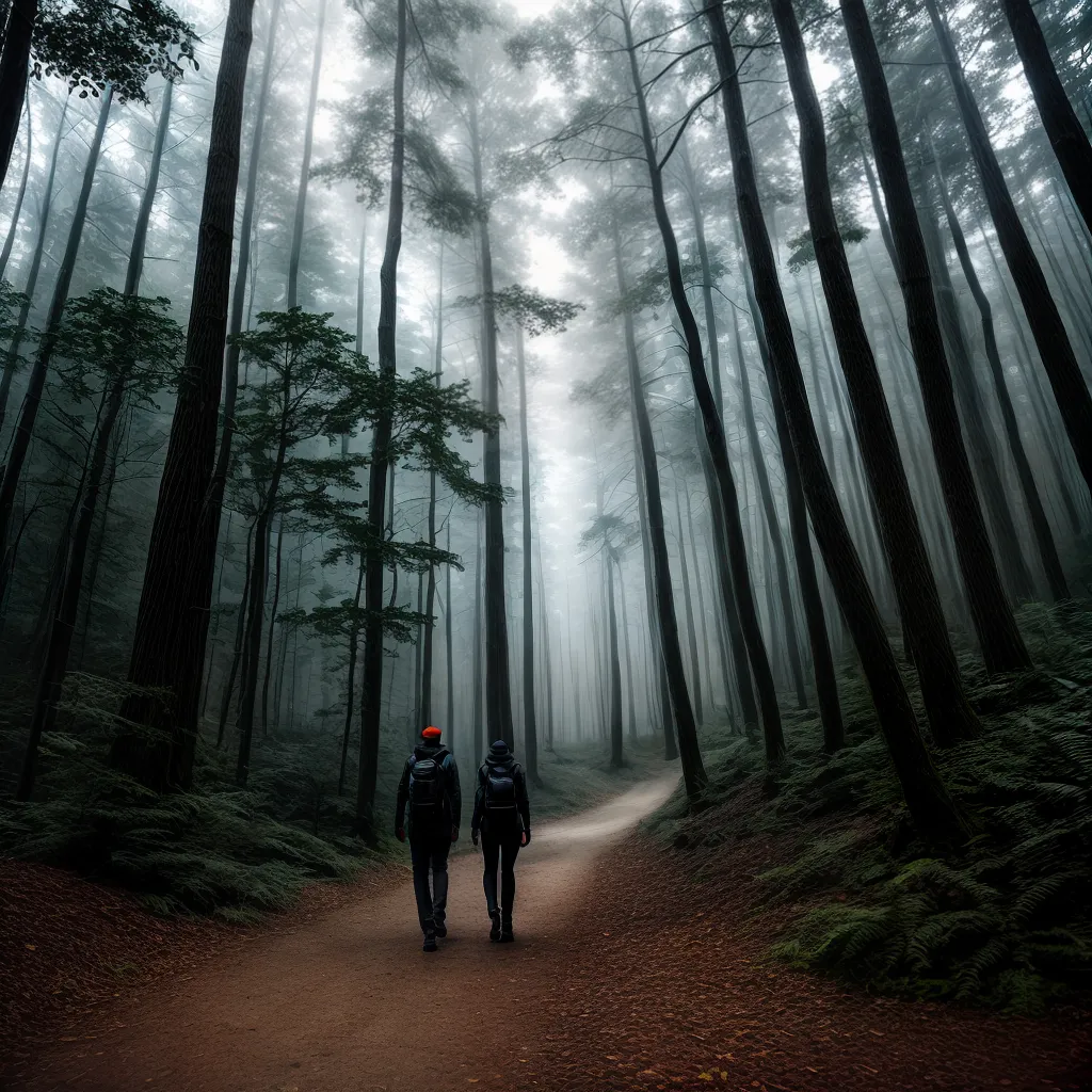 Significado de Sonhar com a Inconsciência Imprevisível do Indomável 3 Fotos floresta misteriosa caminho lanterna