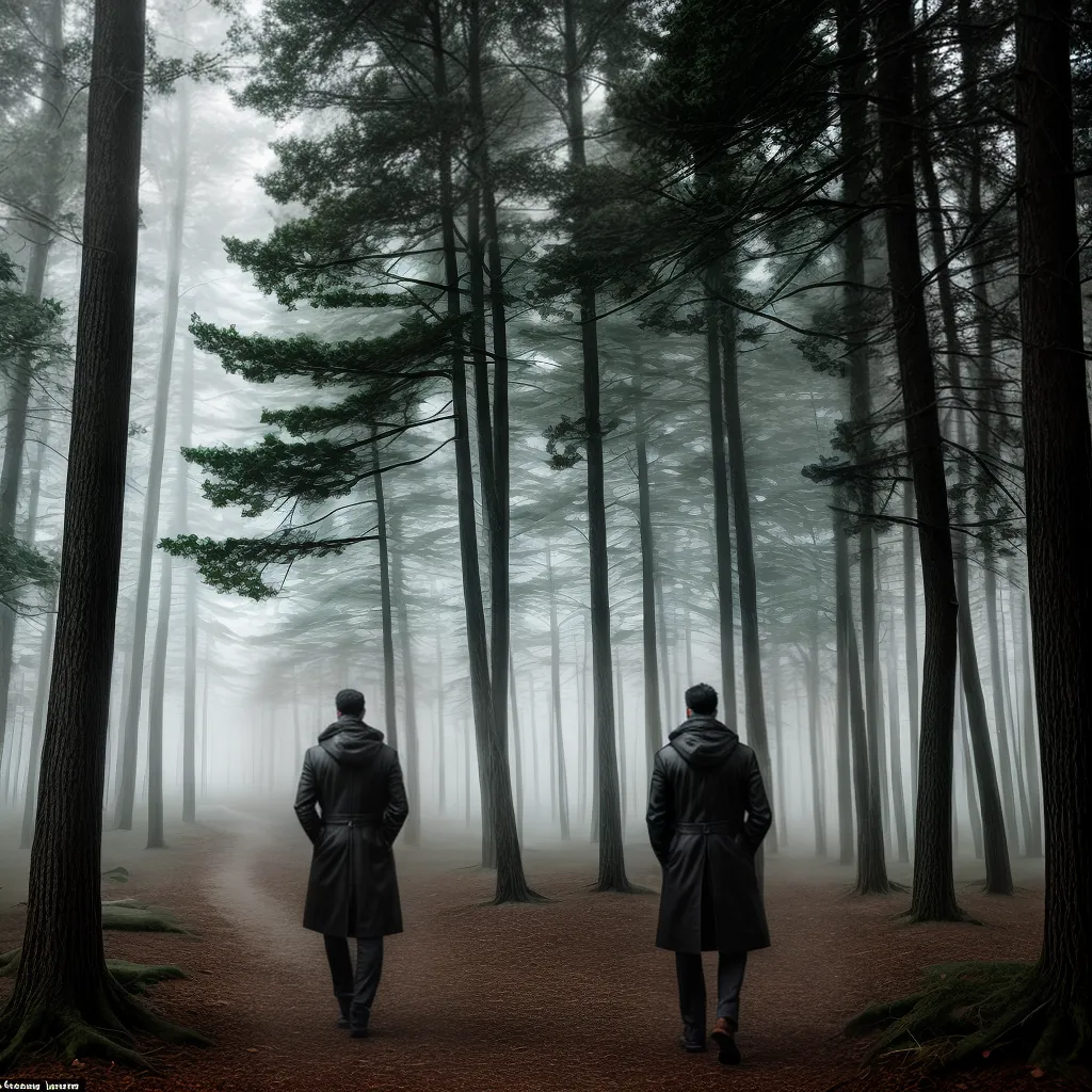 Fotos floresta misteriosa pessoa chave