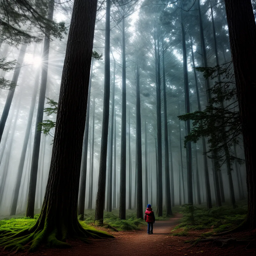 Fotos floresta misteriosa sonho crianca monstro