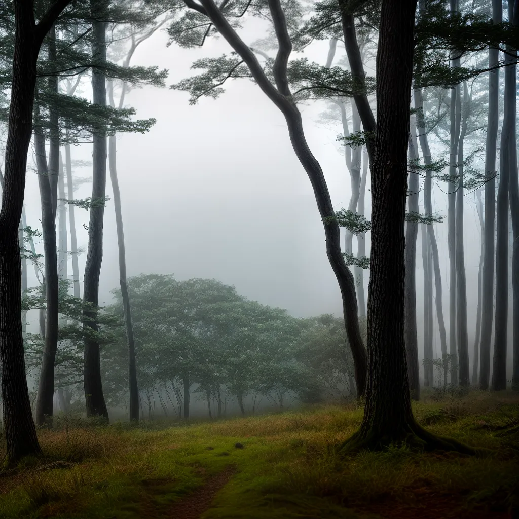 Escuro e Admirável: Descubra o Significado de Sonhar com Bruma 3 Fotos floresta nevoeiro encanto misterio
