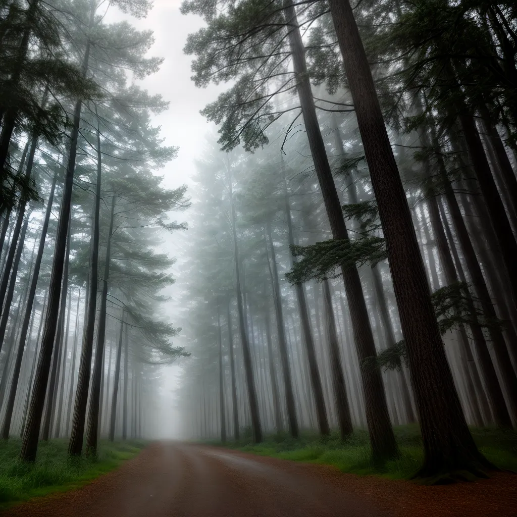 Escuro e Admirável: Descubra o Significado de Sonhar com Bruma 6 Fotos floresta nevoeiro misterio sonhos 1