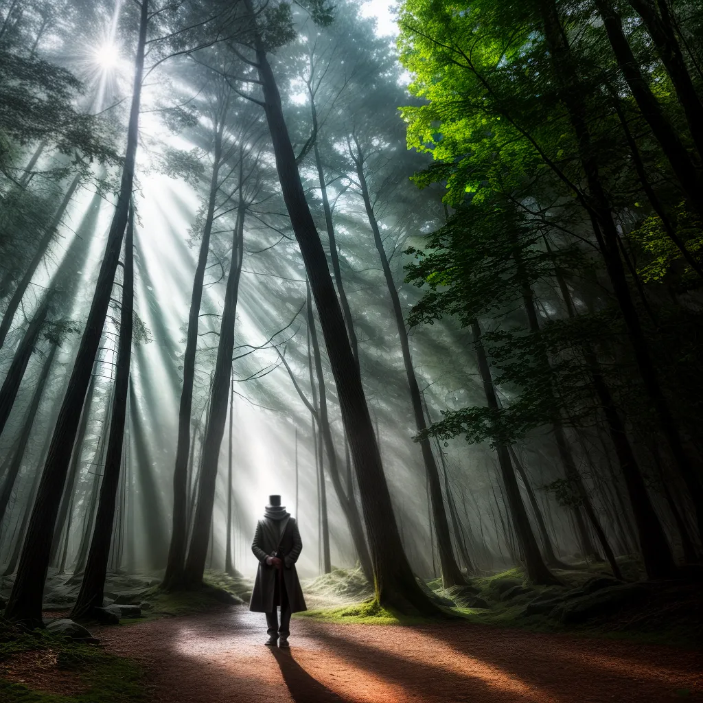 Fotos floresta nevoeiro misterio sonhos