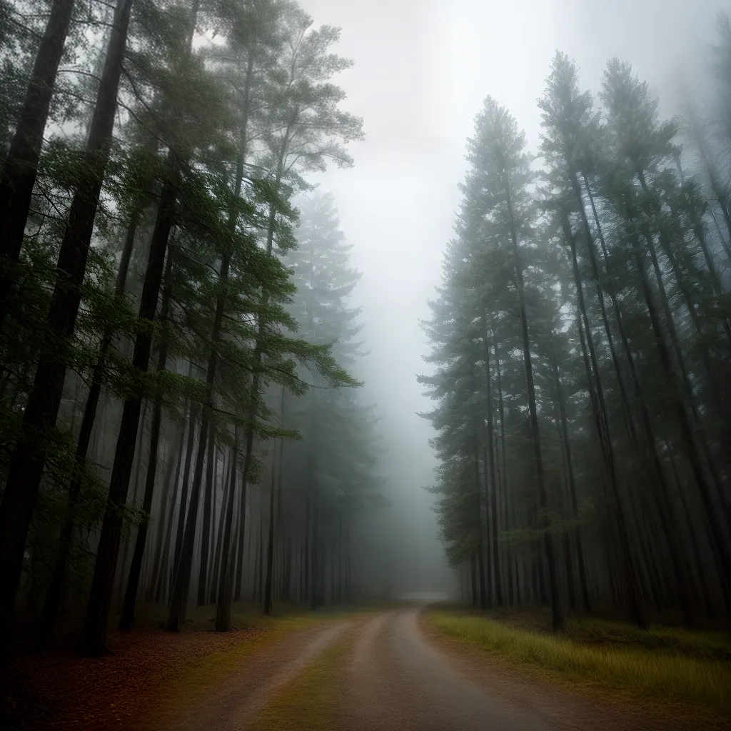 Escuro e Admirável: Descubra o Significado de Sonhar com Bruma 4 Fotos floresta nevoeiro misterio tranquilidade