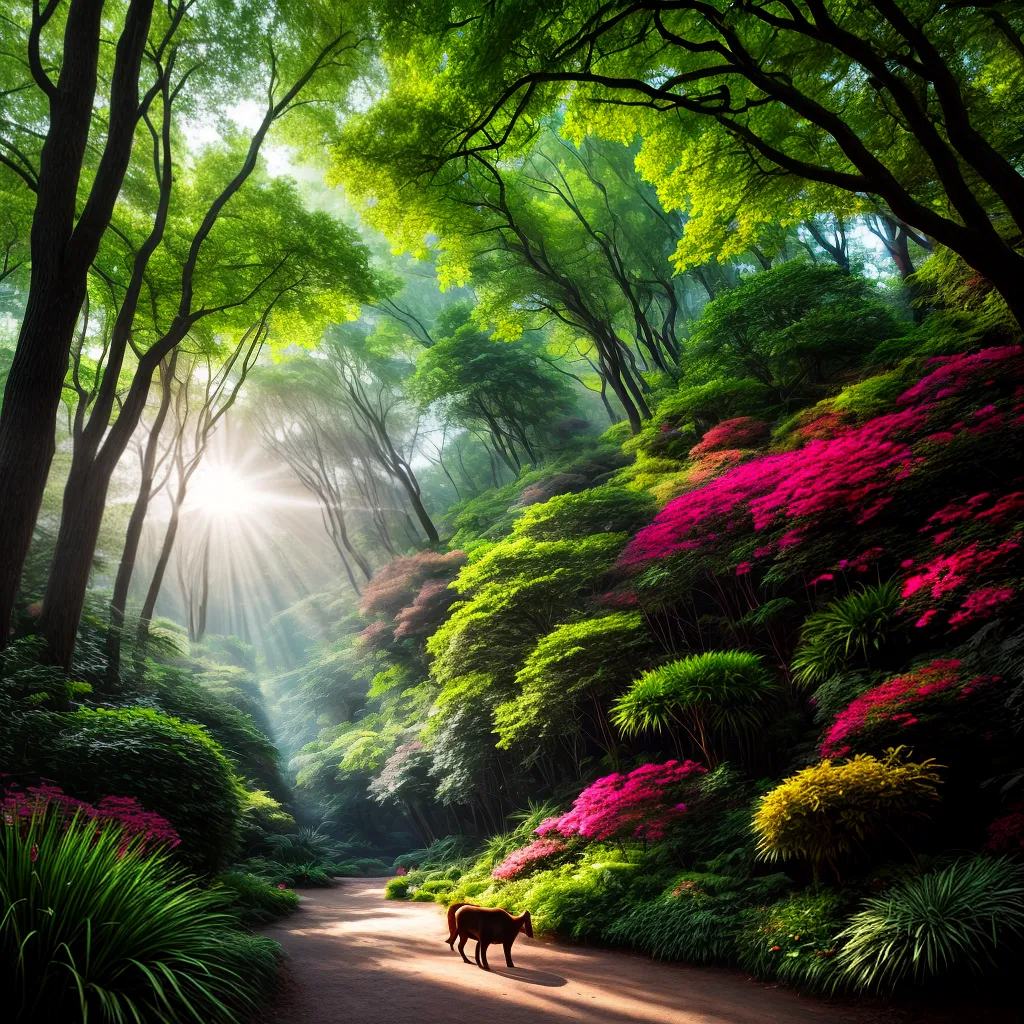 Fotos floresta sonho animal magico