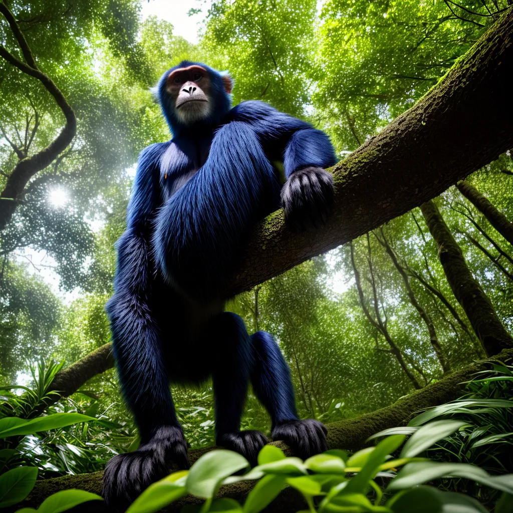 Fotos floresta tropical macacos brincalhoes