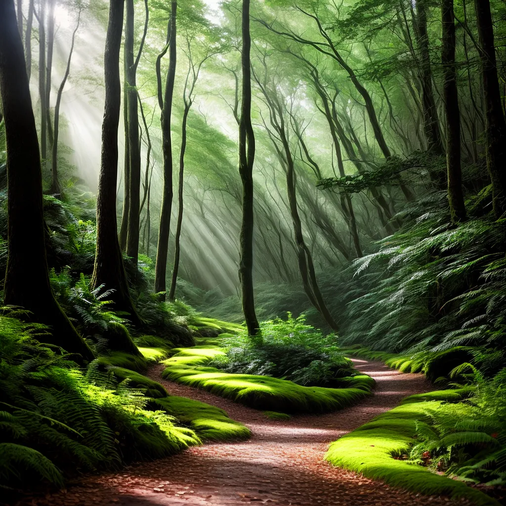 Fotos floresta verde trilha natureza sonhos