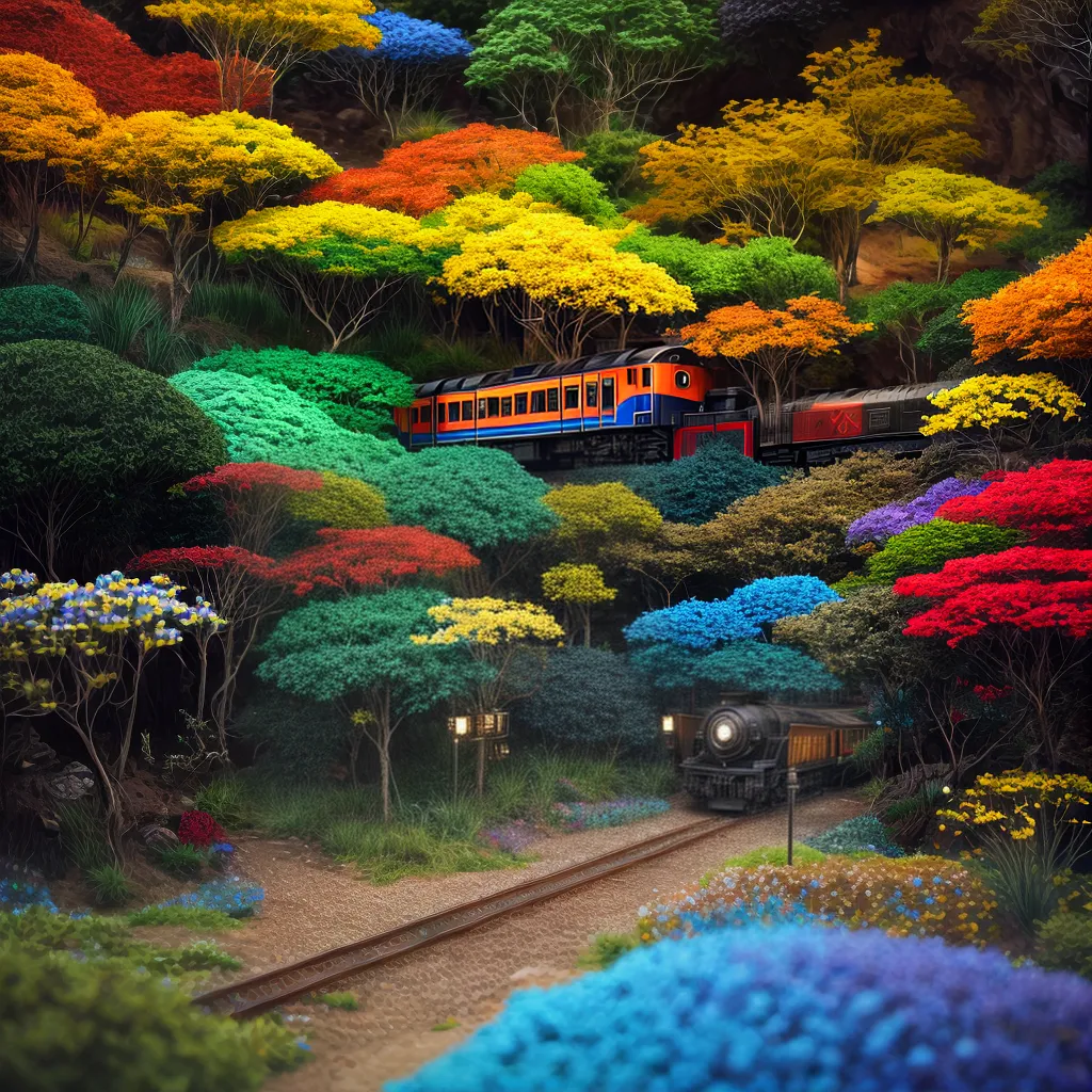 Fotos formigueiro vibrante trem majestoso