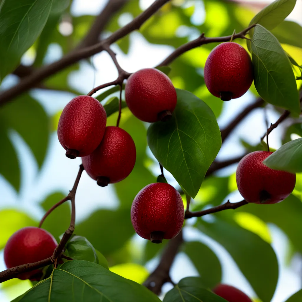 Fotos fruta caju madura natureza