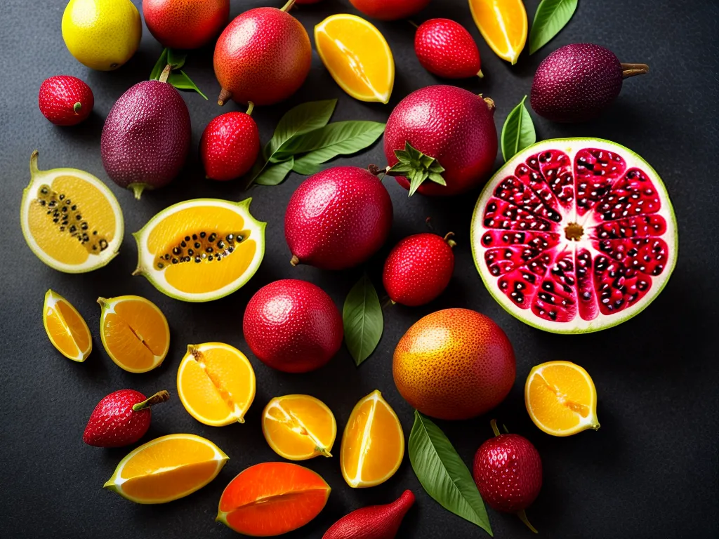Fotos frutas exoticas coloridas misterio