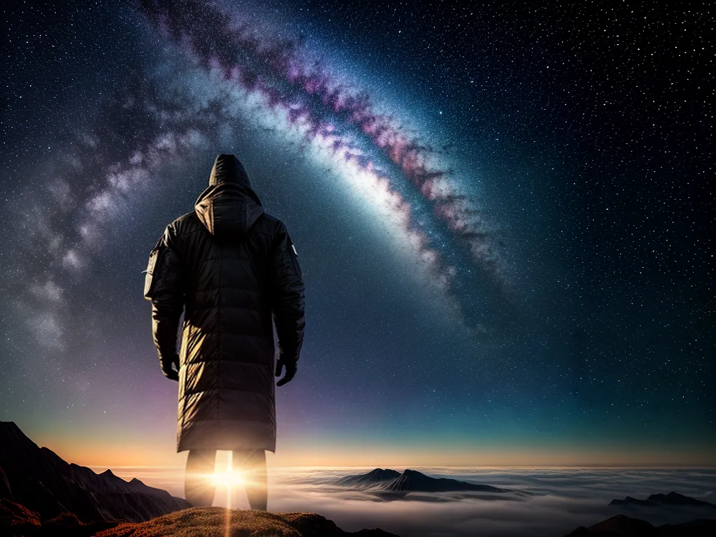 Fotos galaxia infinita pessoa maravilha