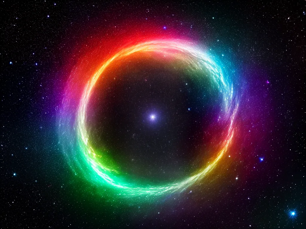 Fotos galaxia vibrante figura estrelas potencial