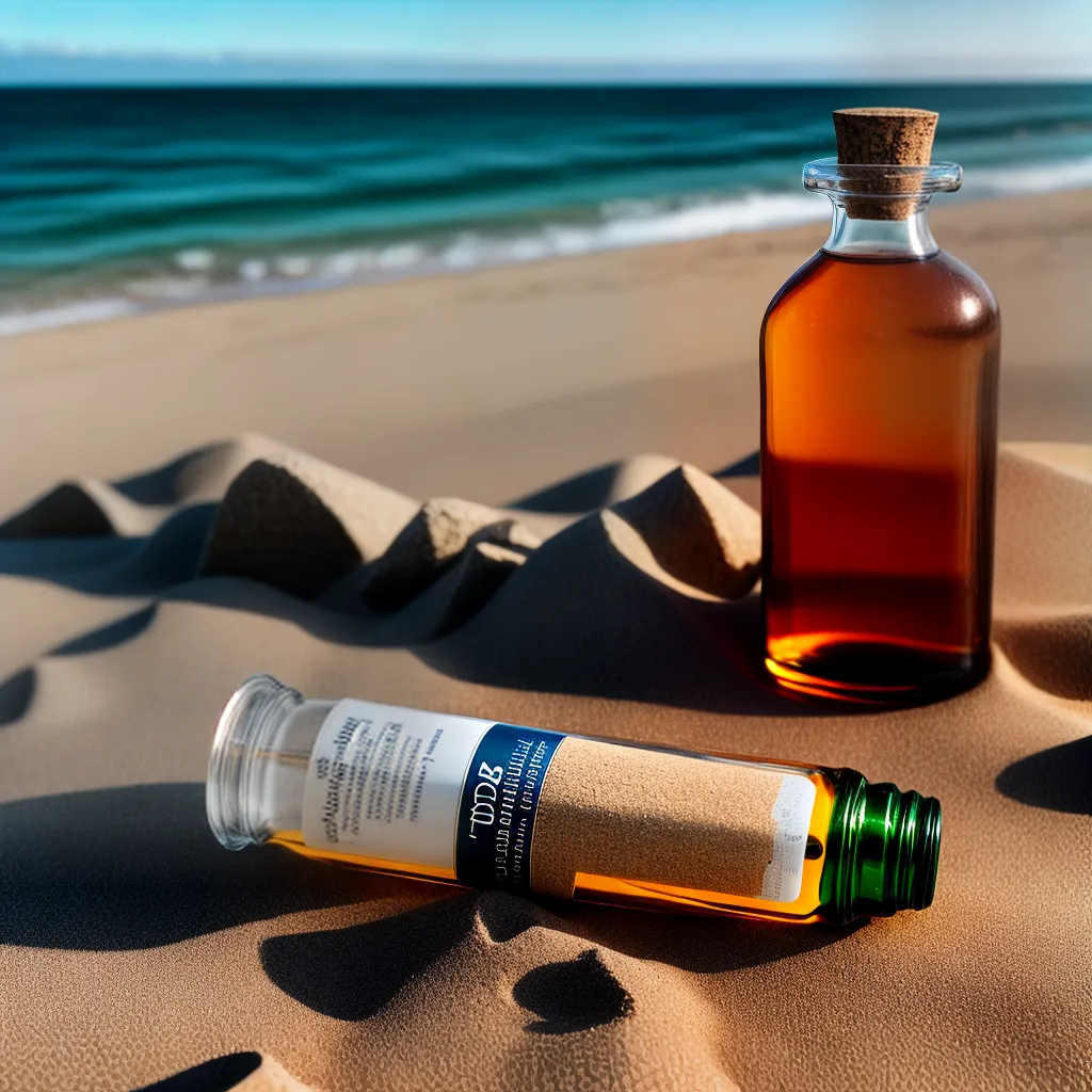 Fotos garrafa misteriosa praia papel mensagem