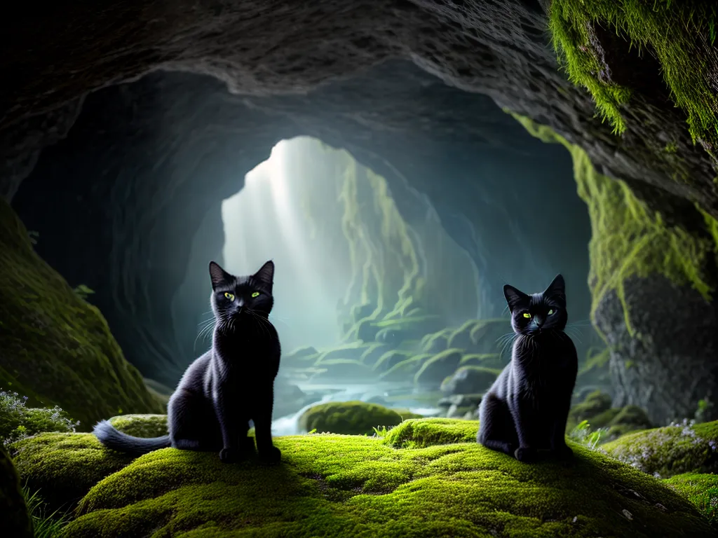Sonhar com Gato e Caverna: Decifrando os Enigmas do Subconsciente 6 Fotos gato misterioso caverna encantada
