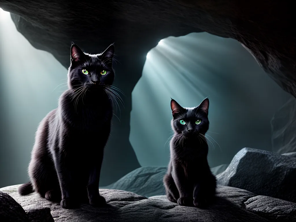 Sonhar com Gato e Caverna: Decifrando os Enigmas do Subconsciente 2 Fotos gato misterioso caverna magica