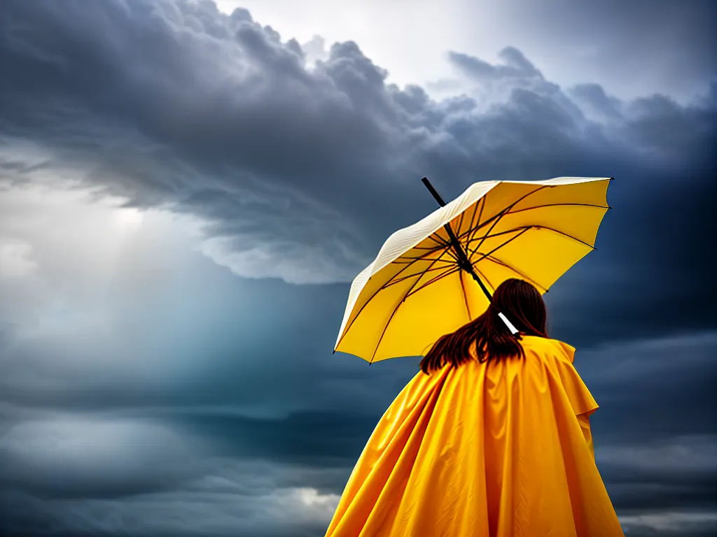 Fotos guarda chuva amarelo chuva nuvens desafios