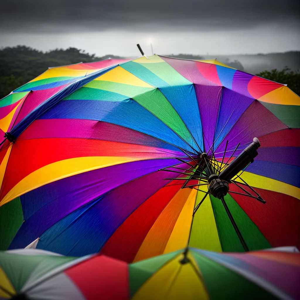 Chapéu de Chuva: O Que Significa Sonhar Com Proteção e Abundância? 6 Fotos guarda chuva colorido abundancia