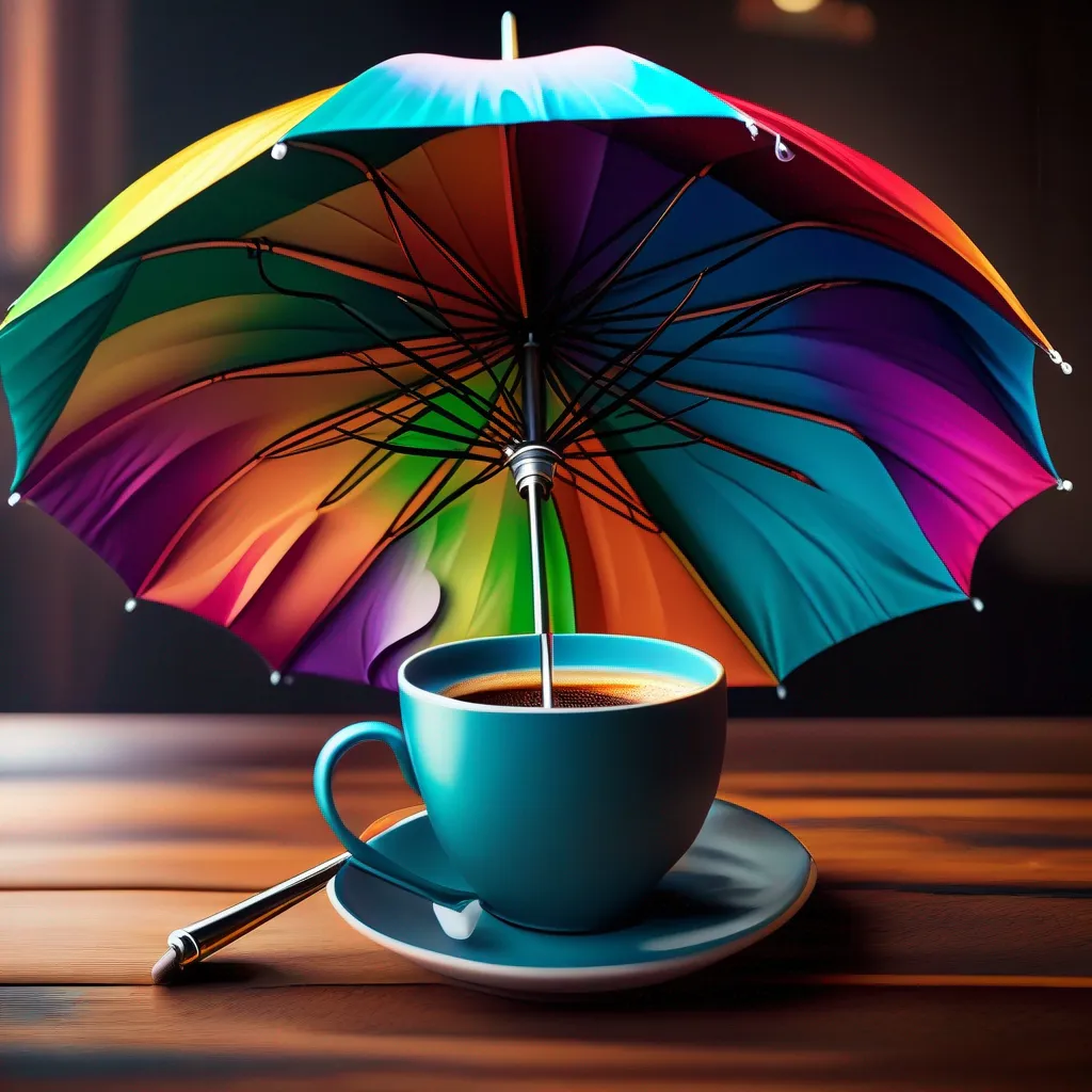 Sonhar com Sombrinha e Café: O Enigma da Brotação Sintática Revelado 3 Fotos guarda chuva colorido cafe insights