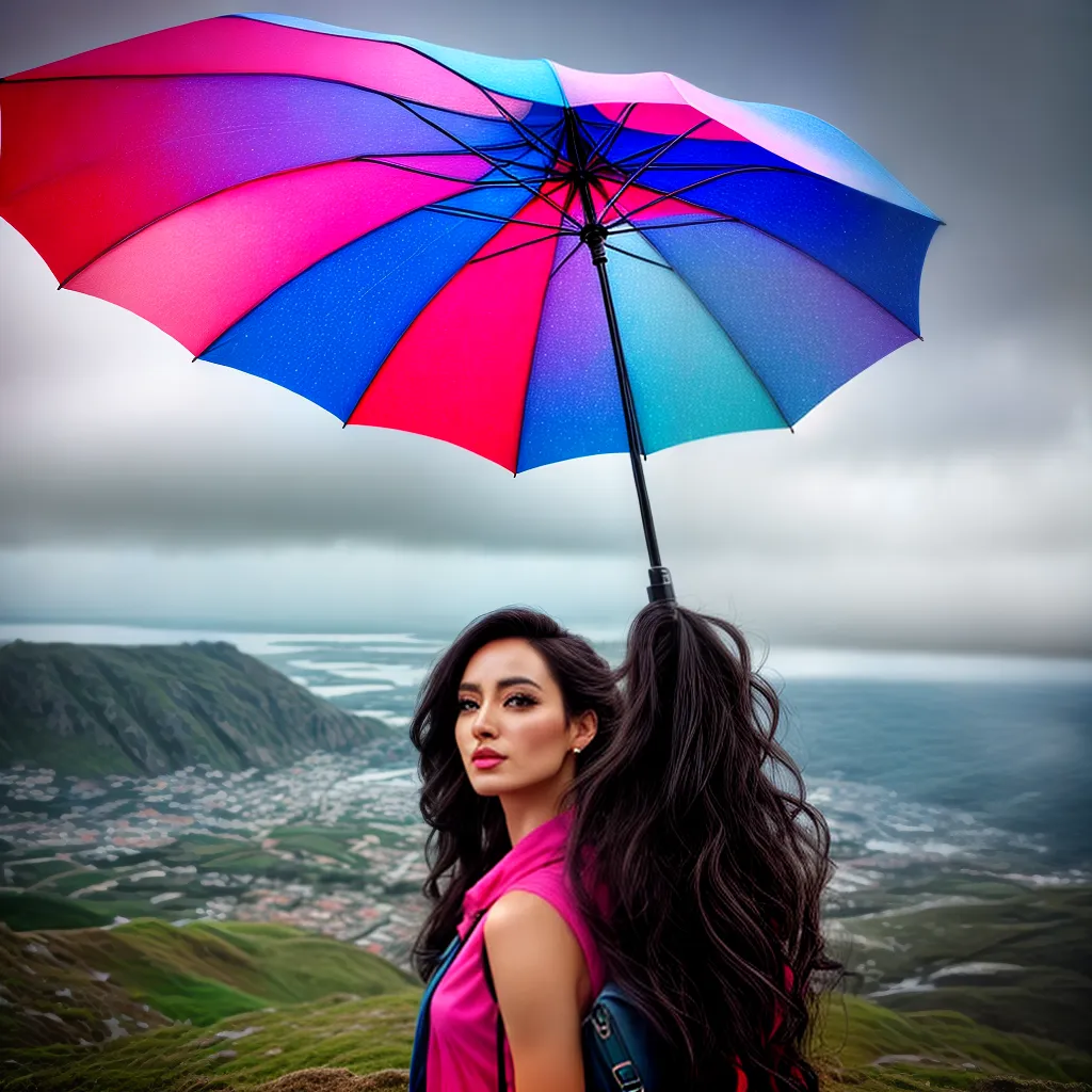 Fotos guarda chuva colorido sonho