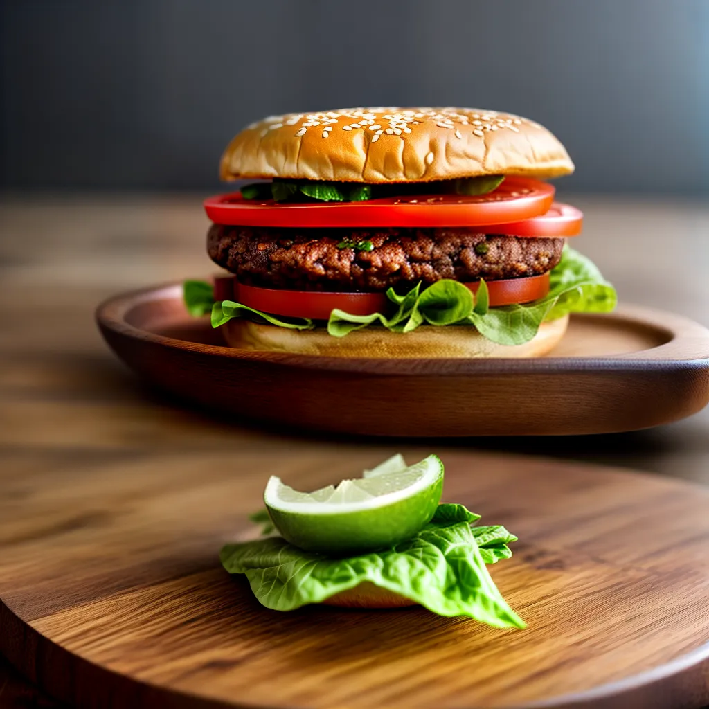 Fotos hamburguer suculento pao tostado