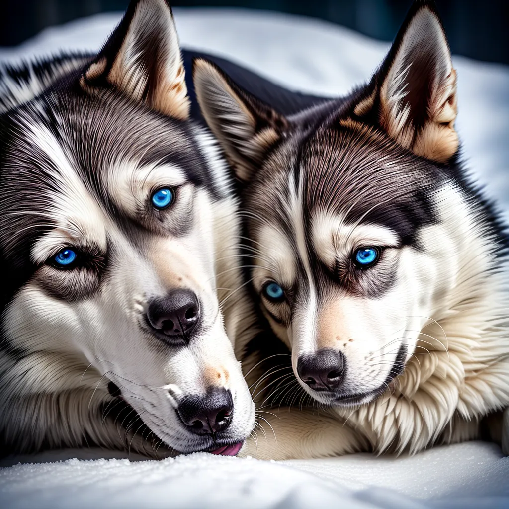 2) Descubra o significado dos sonhos com Husky 4 Fotos husky majestoso olhos azuis neve