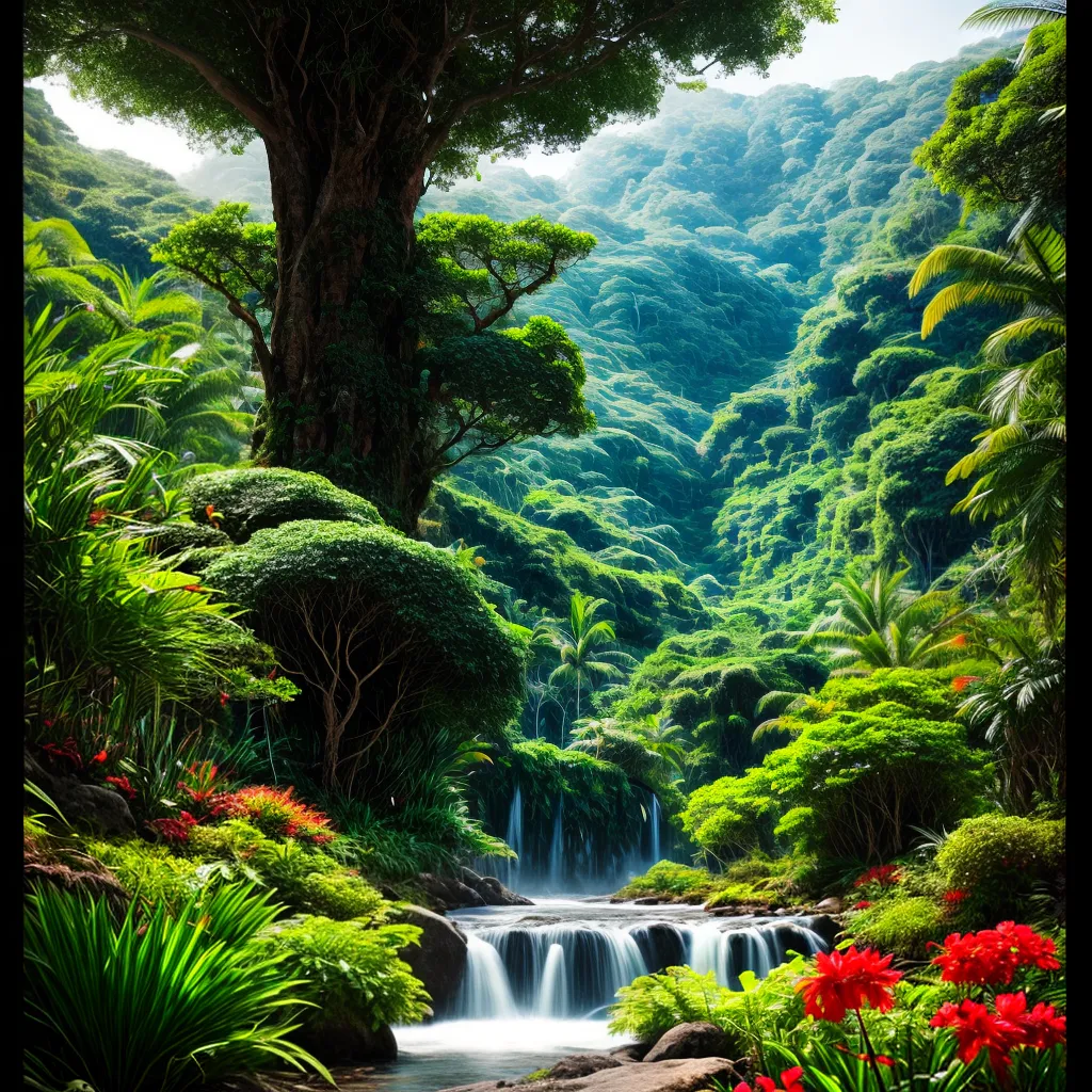 Fotos ilustracao floresta brasileira frutas coloridas