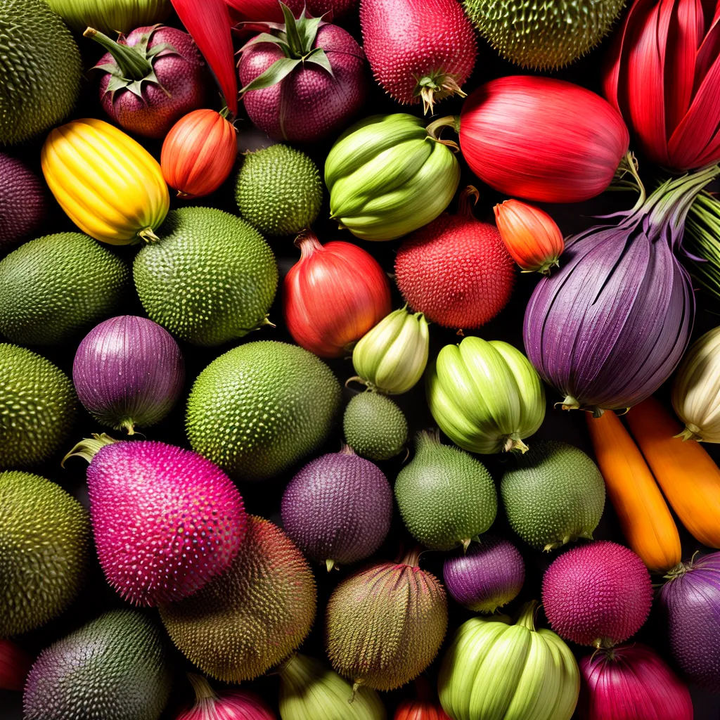 1. Descubra o significado dos sonhos com vegetais exóticos 4 Fotos ilustracao vegetais exoticos coloridos
