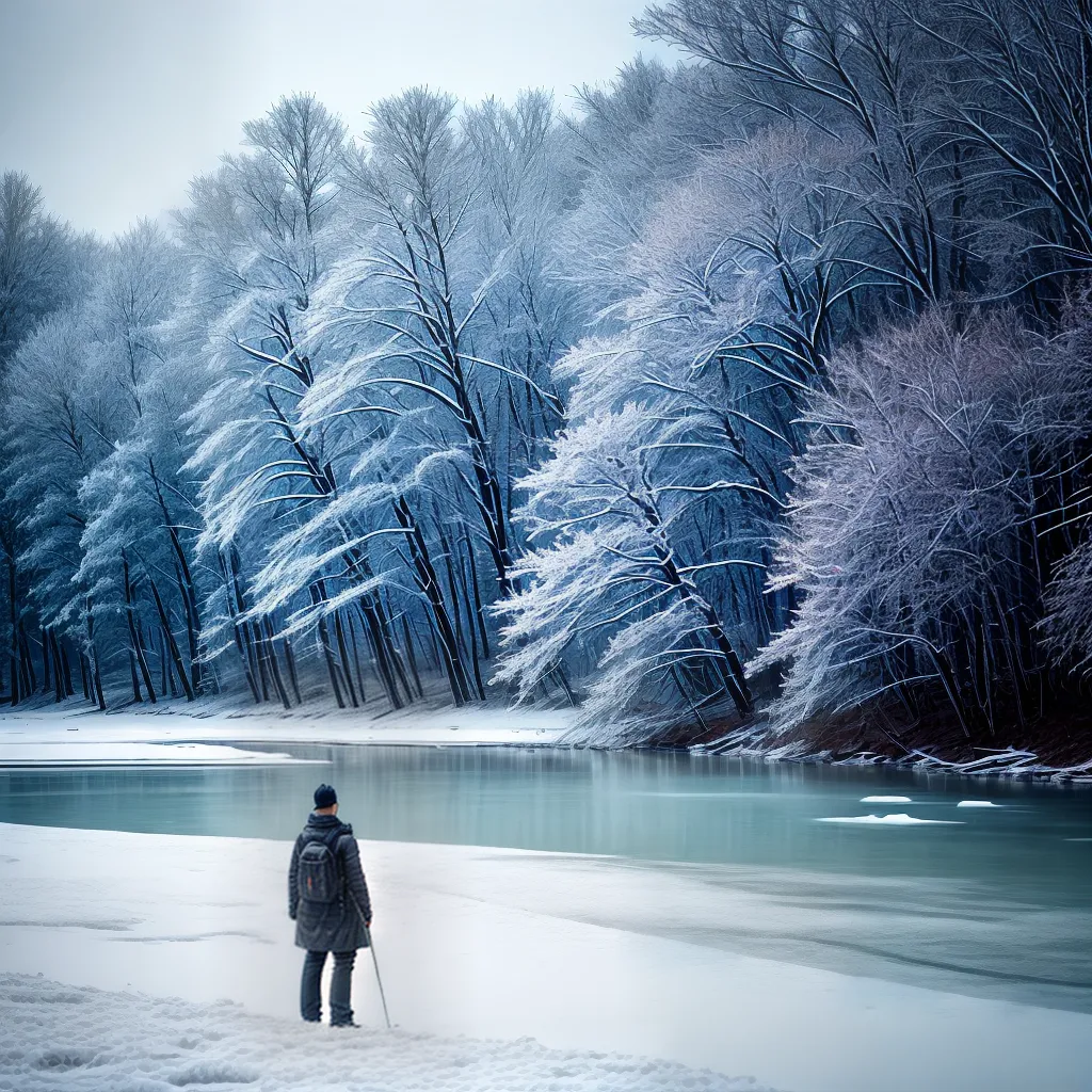 8. Encante-se com o Inverno: Descubra o Significado dos Sonhos de Neve 4 Fotos inverno paisagem neve lago magia