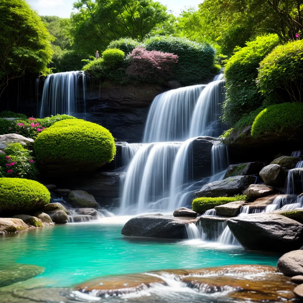 Significado de Sonhar com Jardins e Cachoeiras: Descubra a Interpretação 4 Fotos jardim cascata sereno natureza paz