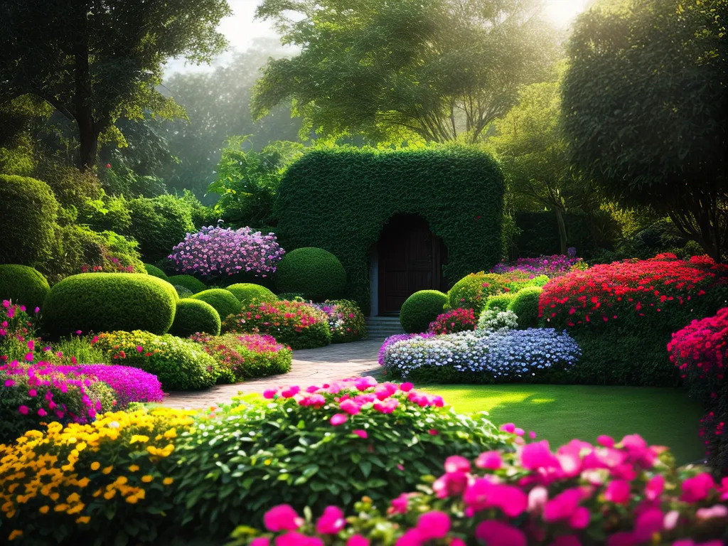 Sonhar com Jardins Exuberantes: Descubra o Significado dos Sonhos Floridos. 5 Fotos jardim colorido flores sol borboletas 2
