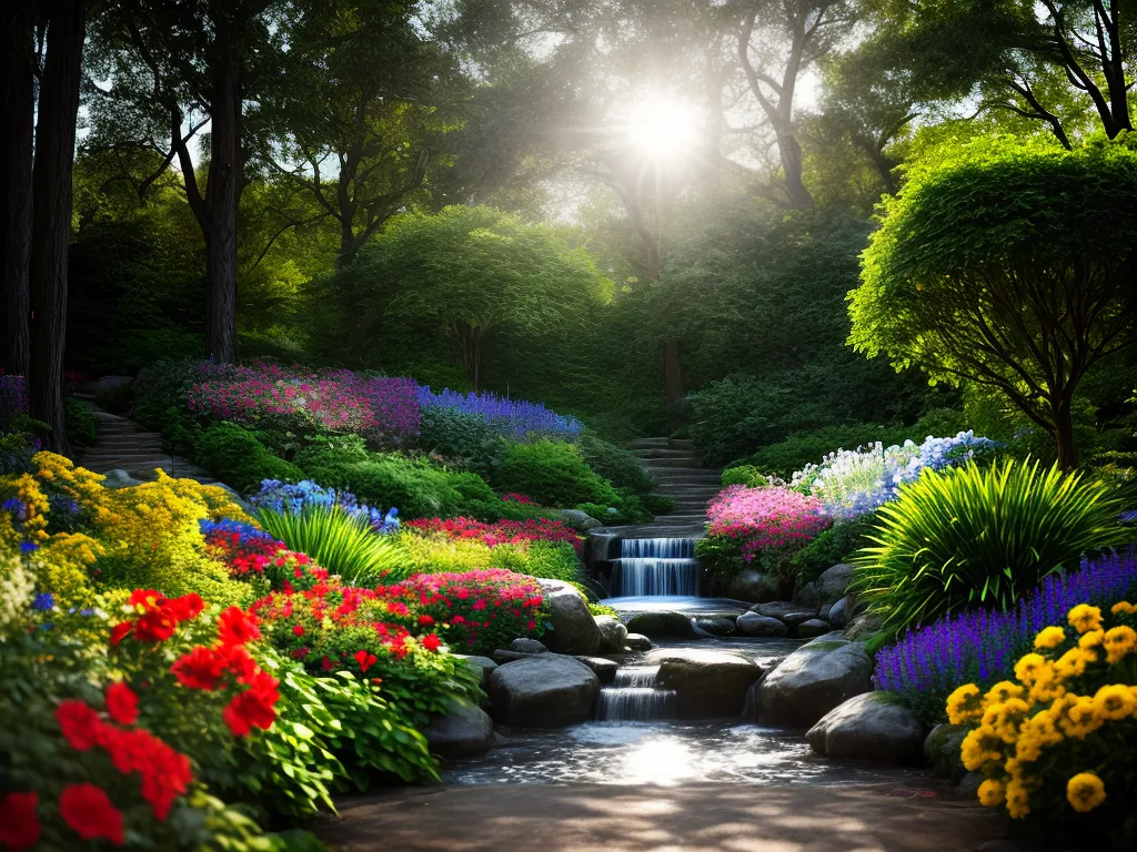 Alegria e Abundância: Decifrando os Sonhos Misteriosos 4 Fotos jardim colorido frutas sol encanto