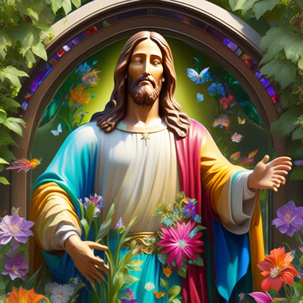 Como Aceitar Jesus Passo a Passo 1 Fotos jardim colorido jesus cristo vidro brilhante