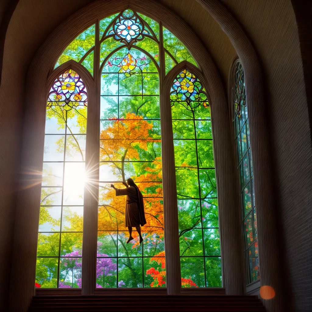 Descubra o Jardim dos Sonhos: Significado de Sonhar com Vidraças e Gemas Controladas por Cristo 5 Fotos jardim colorido jesus vitrais