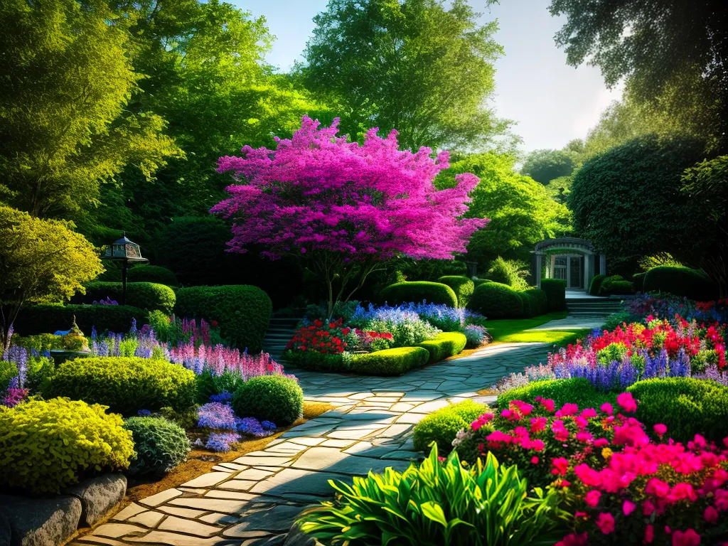 Fotos jardim colorido paisagista natureza