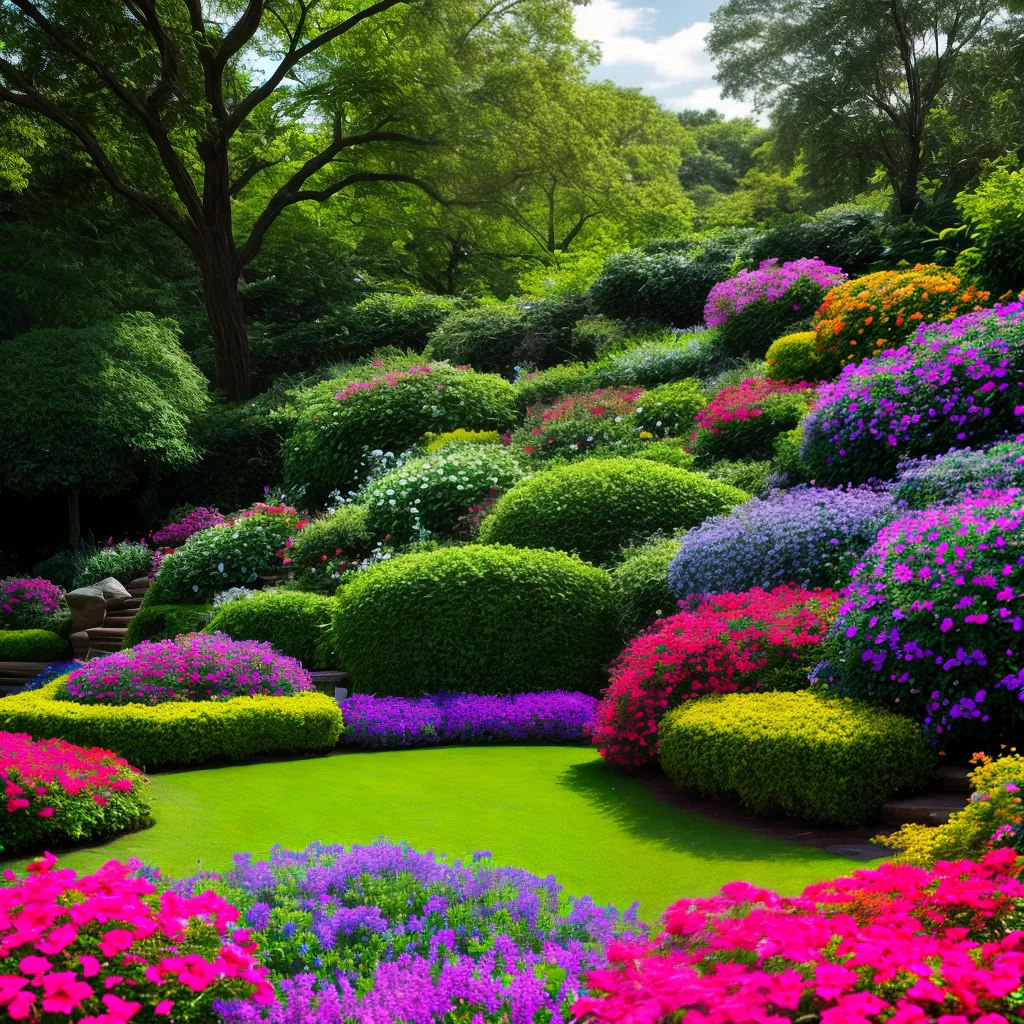 Fotos jardim colorido uniao flores alegria