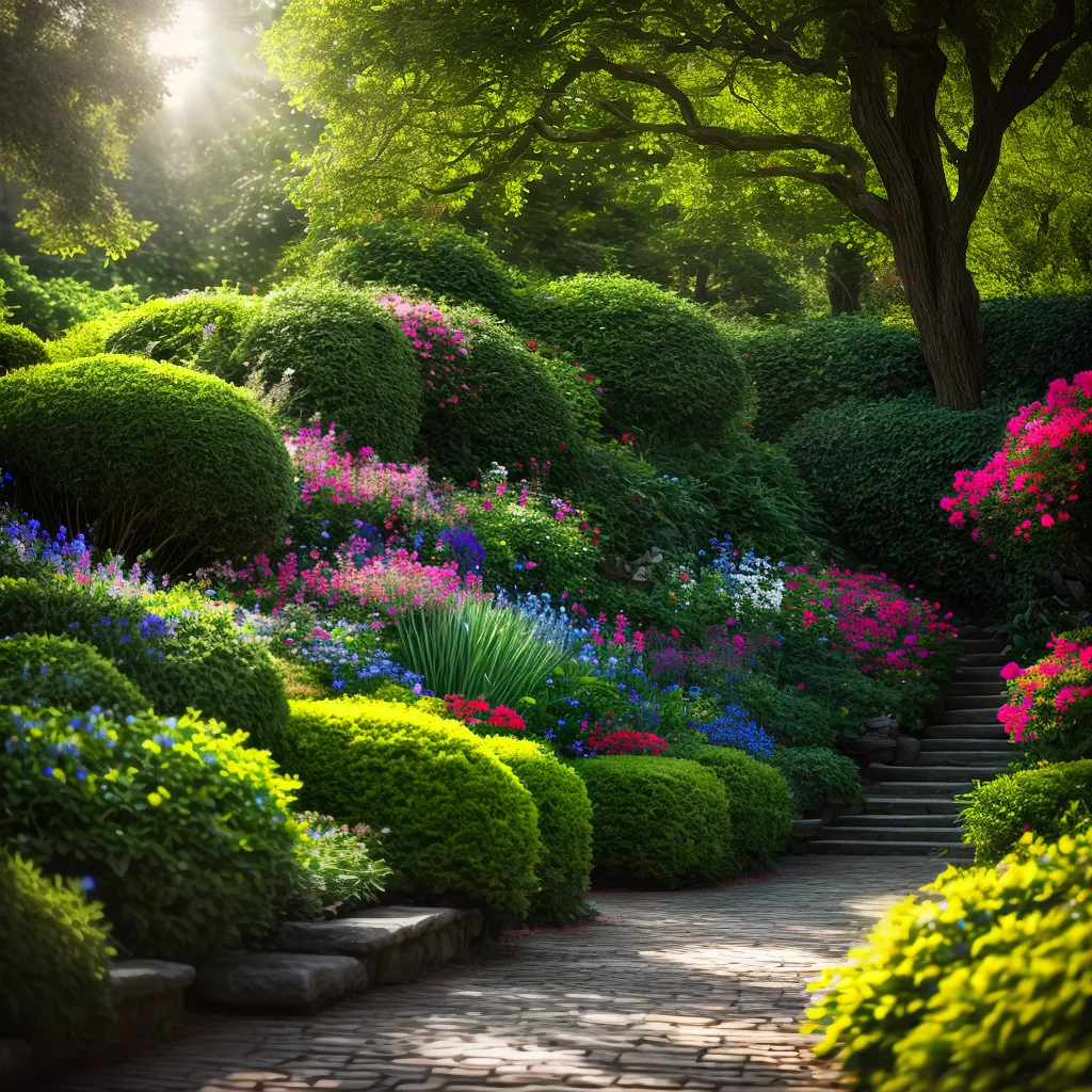 Sonhar com Jardim Encantado: Descubra a Magia nos seus Sonhos! 3 Fotos jardim encantado flores verde borboletas