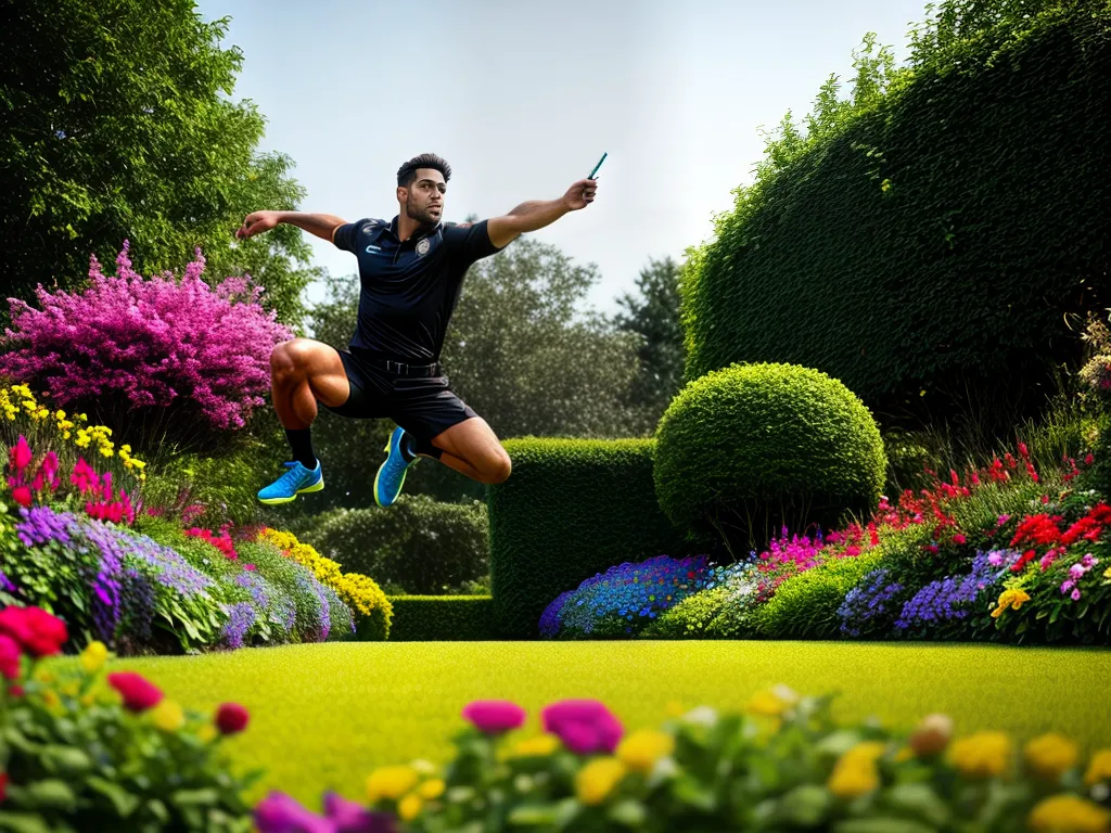 Fotos jardim flores atleta arbitro