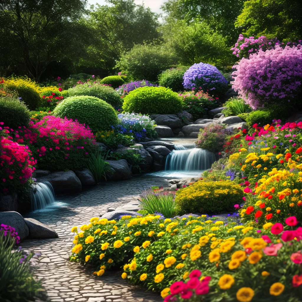 Fotos jardim flores coloridas sonhos