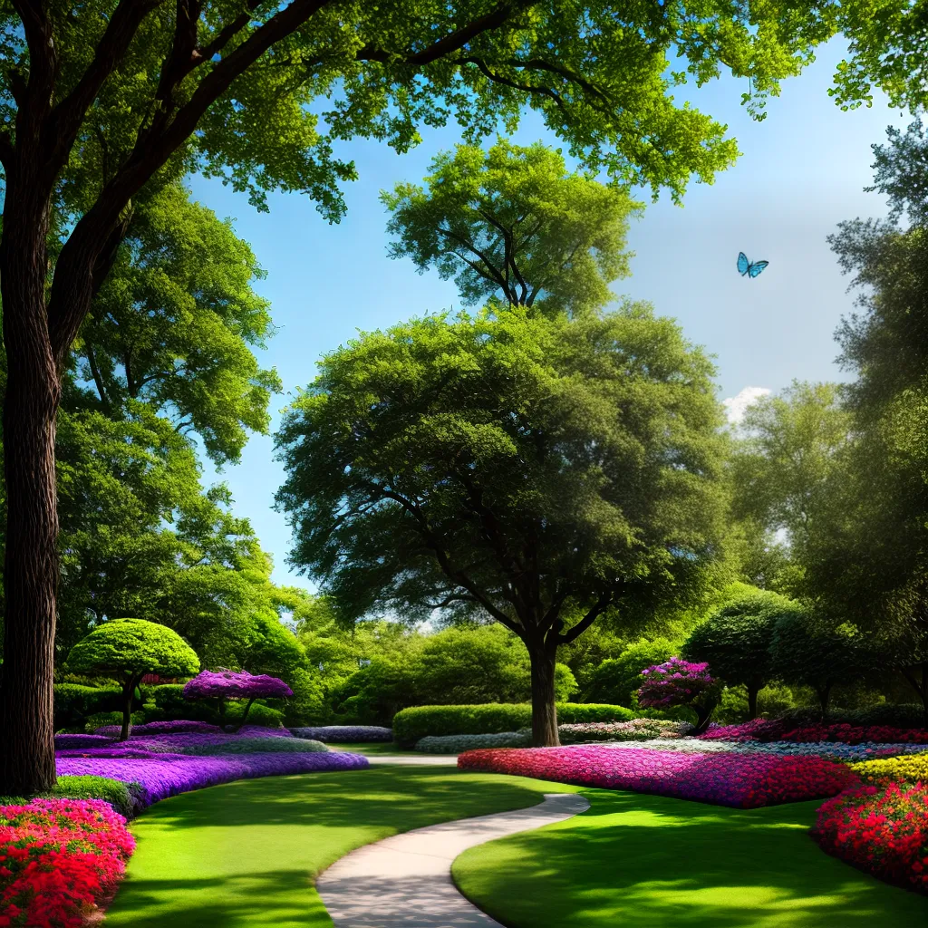 Sonhando com Harmonia: Explore a Simbologia Conservadora nos Sonhos 2 Fotos jardim flores oaktree borboletas harmonia