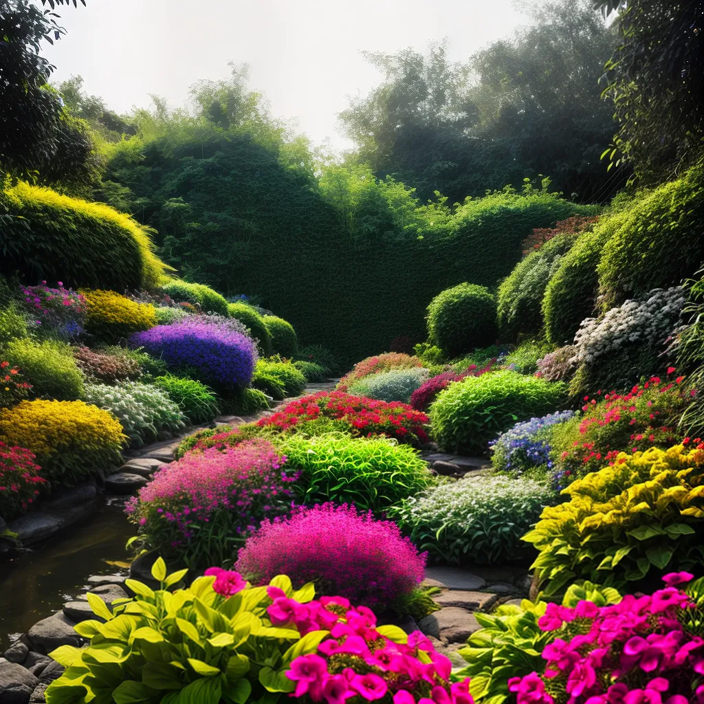 Fotos jardim hidroponico colorido