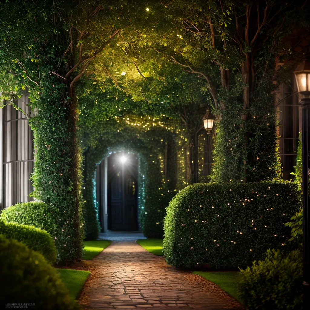 Labirinto dos Sonhos: Descubra os Enigmas de uma Noite emaranhada 6 Fotos jardim labirinto lua estrelas porta